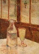 An absinthe glass and water decanter Vincent Van Gogh